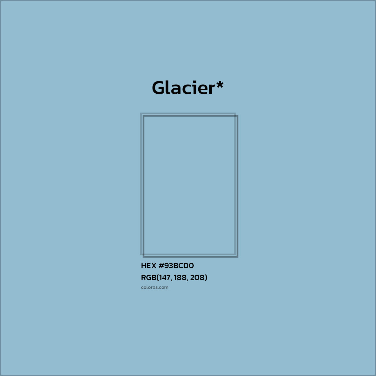 HEX #93BCD0 Color Name, Color Code, Palettes, Similar Paints, Images
