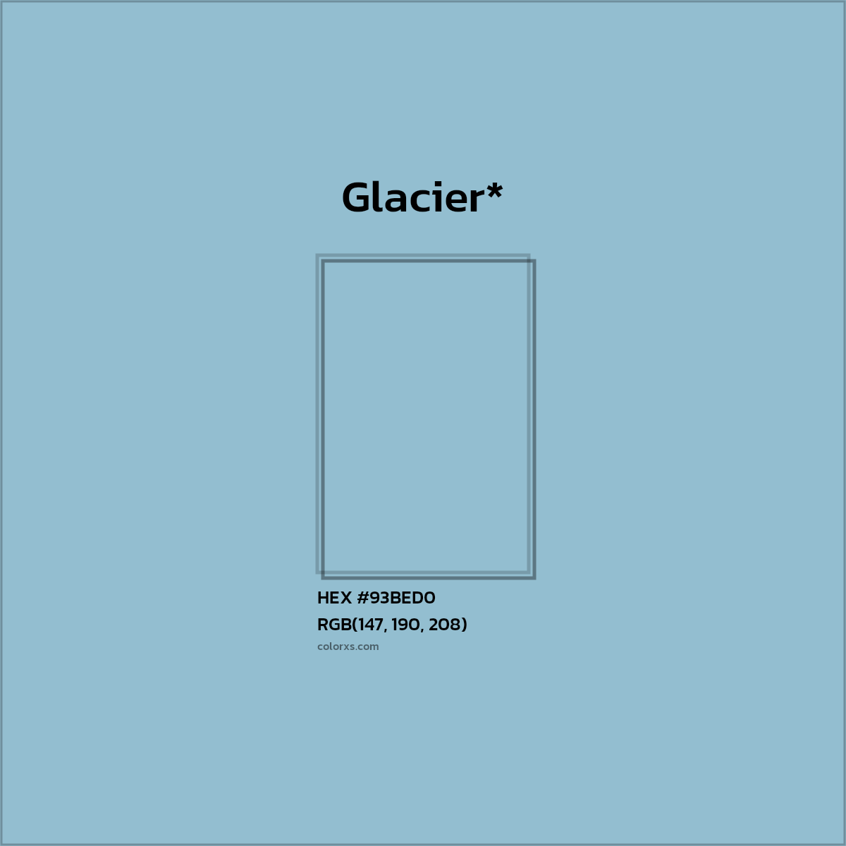 HEX #93BED0 Color Name, Color Code, Palettes, Similar Paints, Images
