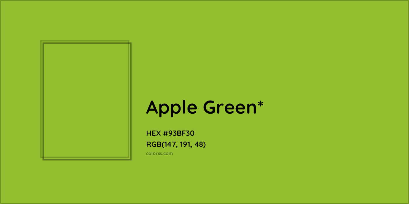 HEX #93BF30 Color Name, Color Code, Palettes, Similar Paints, Images