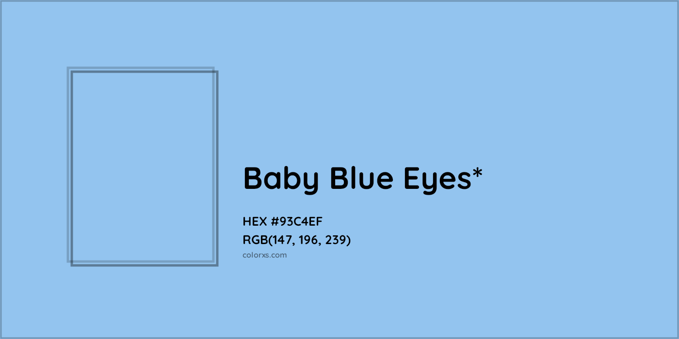 HEX #93C4EF Color Name, Color Code, Palettes, Similar Paints, Images