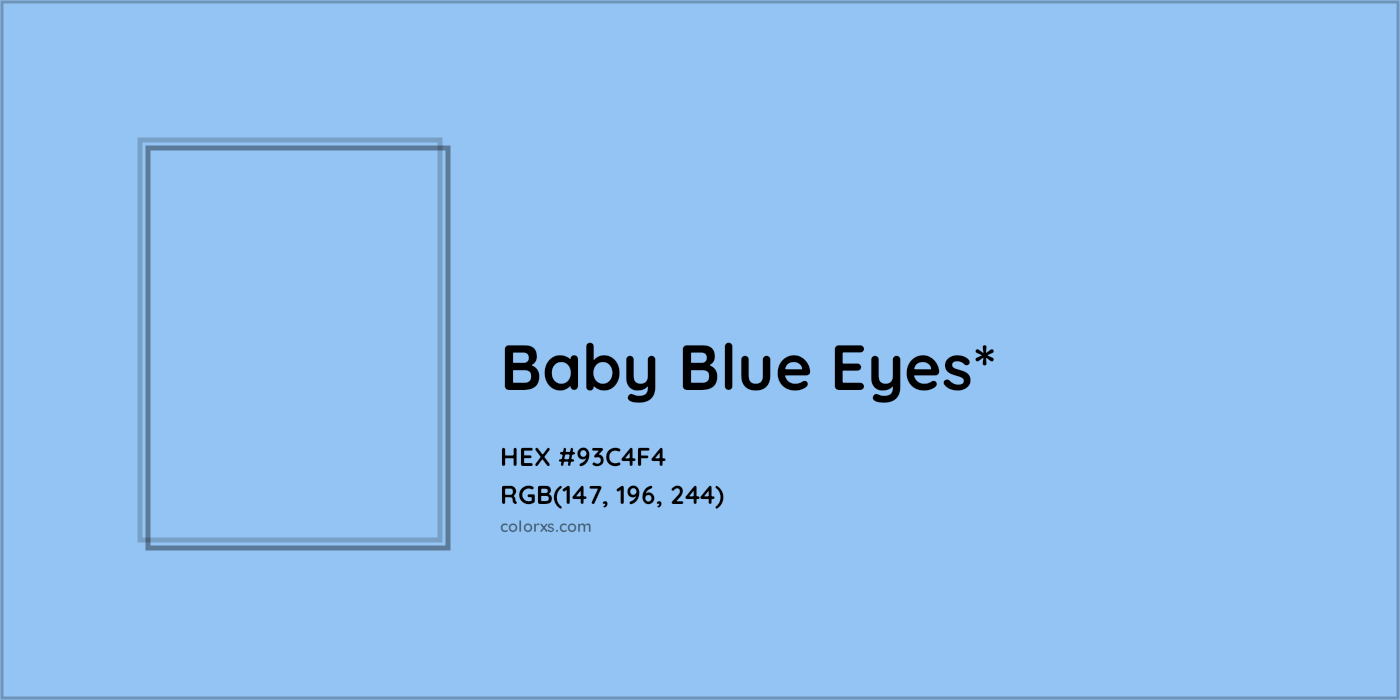 HEX #93C4F4 Color Name, Color Code, Palettes, Similar Paints, Images