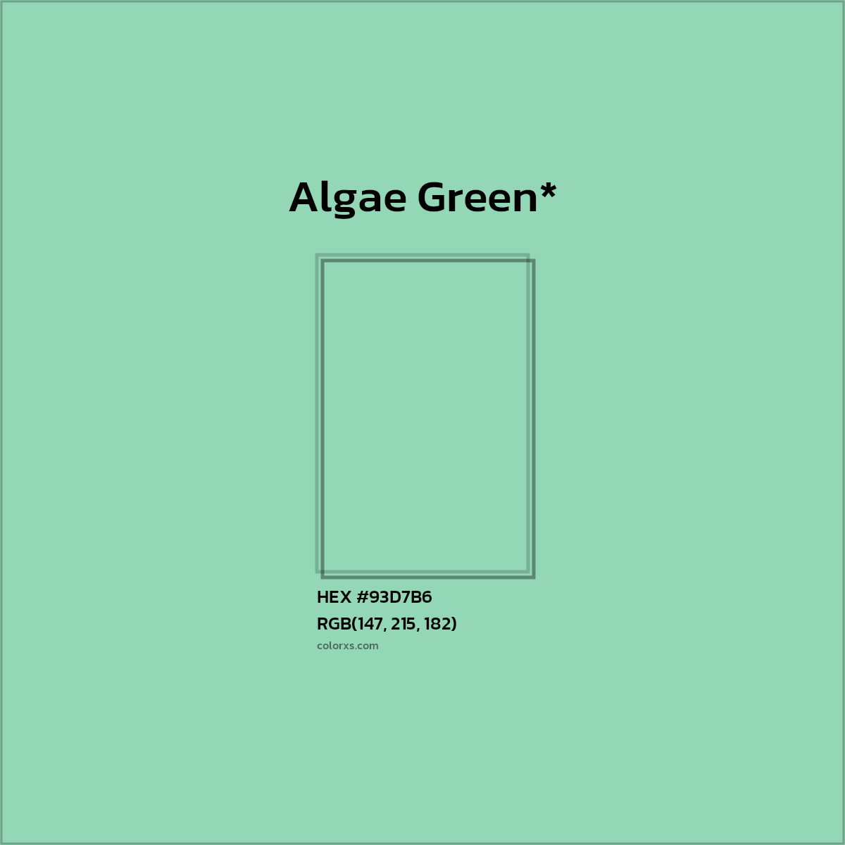 HEX #93D7B6 Color Name, Color Code, Palettes, Similar Paints, Images