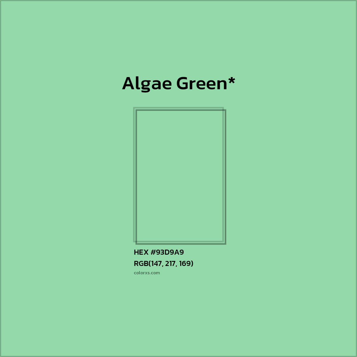 HEX #93D9A9 Color Name, Color Code, Palettes, Similar Paints, Images