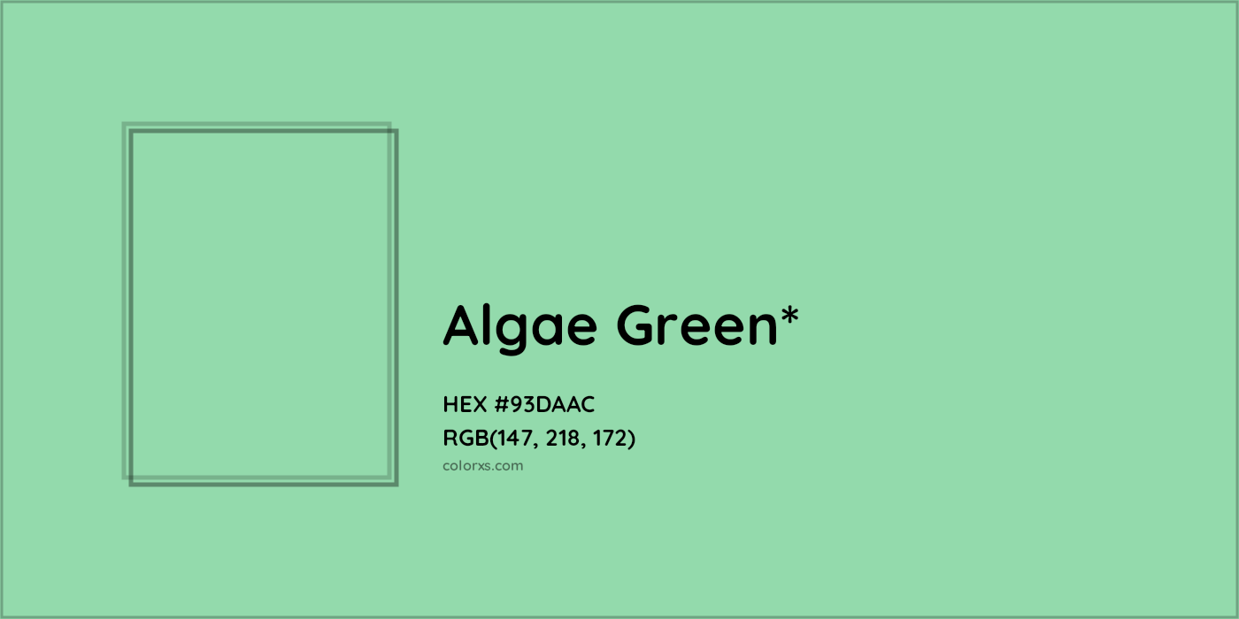 HEX #93DAAC Color Name, Color Code, Palettes, Similar Paints, Images