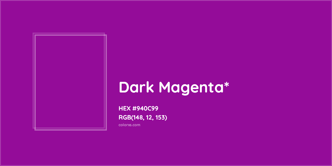 HEX #940C99 Color Name, Color Code, Palettes, Similar Paints, Images