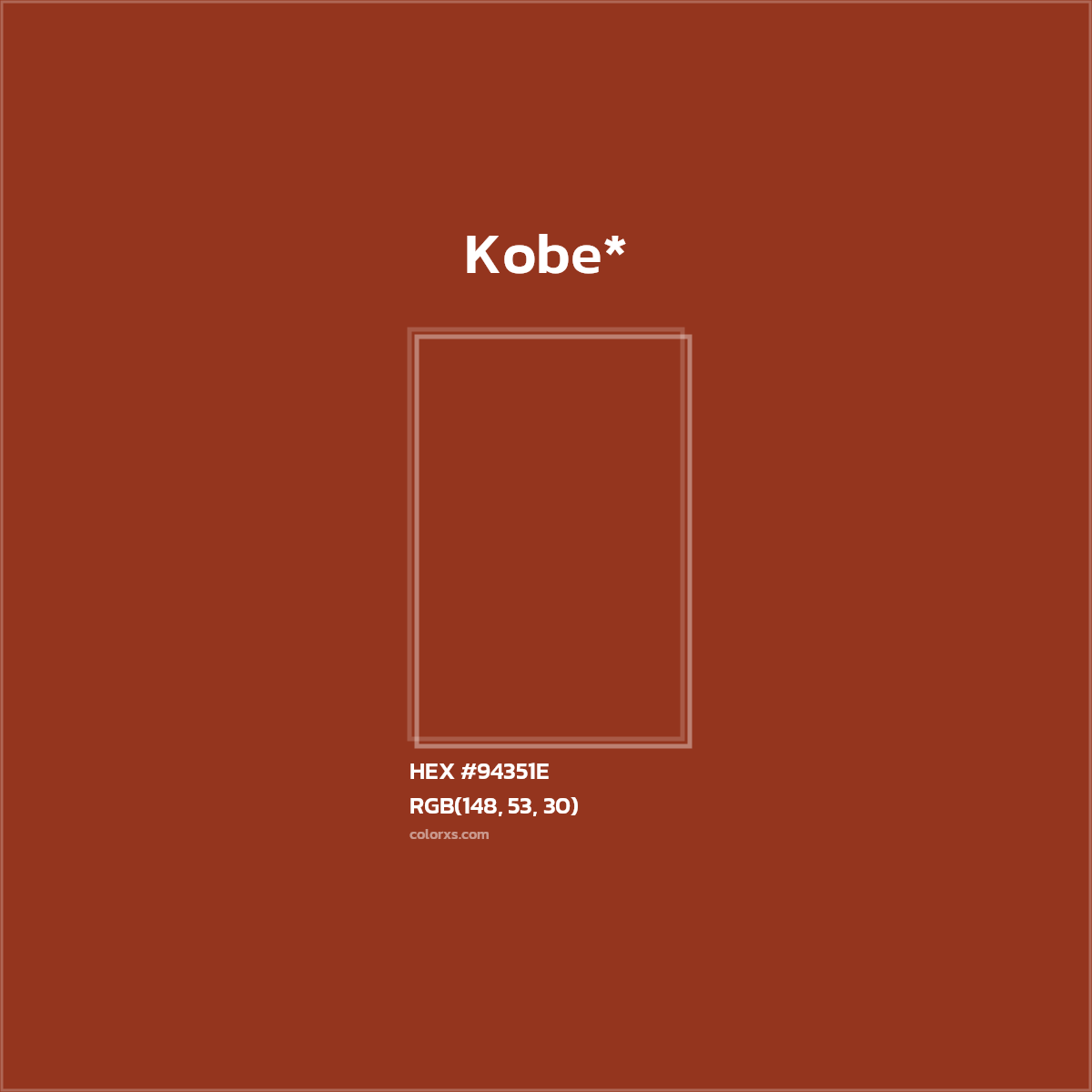 HEX #94351E Color Name, Color Code, Palettes, Similar Paints, Images