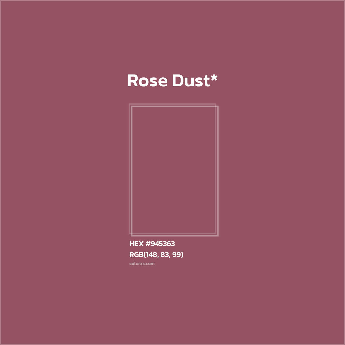 HEX #945363 Color Name, Color Code, Palettes, Similar Paints, Images