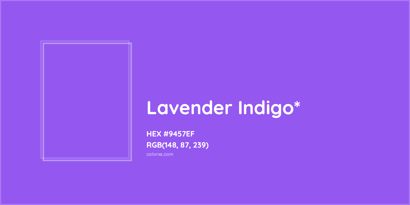 HEX #9457EF Color Name, Color Code, Palettes, Similar Paints, Images