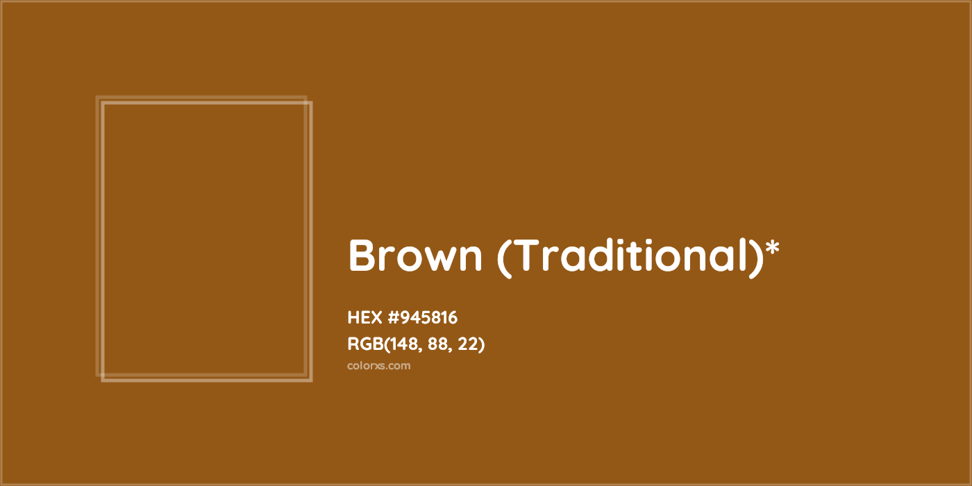 HEX #945816 Color Name, Color Code, Palettes, Similar Paints, Images