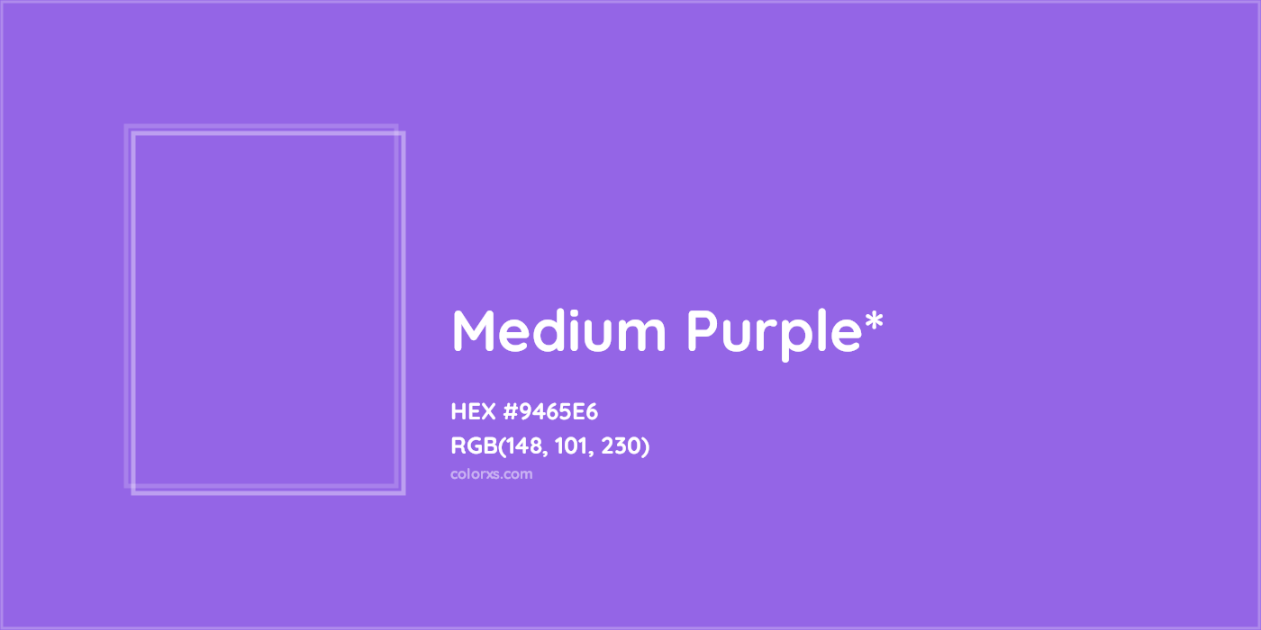 HEX #9465E6 Color Name, Color Code, Palettes, Similar Paints, Images