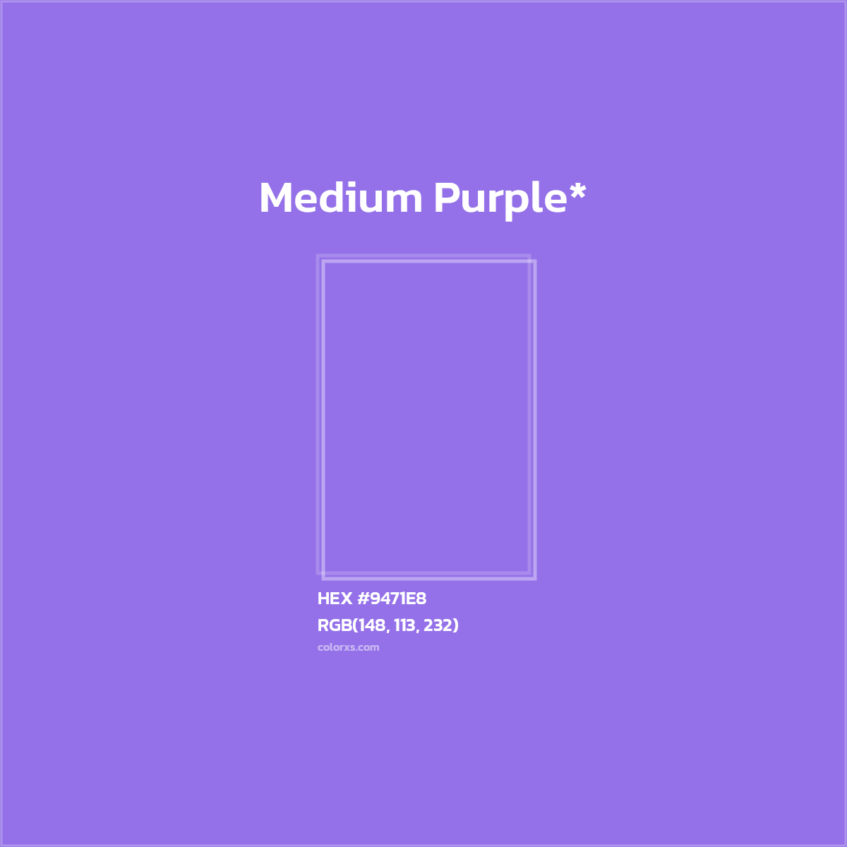 HEX #9471E8 Color Name, Color Code, Palettes, Similar Paints, Images