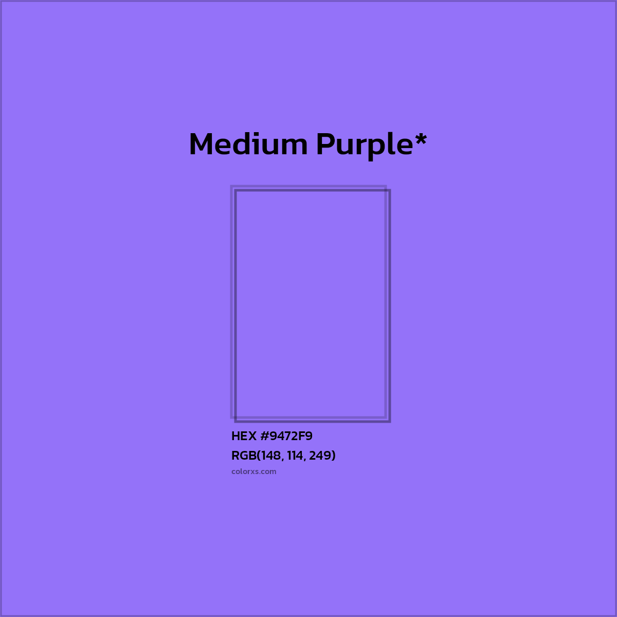 HEX #9472F9 Color Name, Color Code, Palettes, Similar Paints, Images
