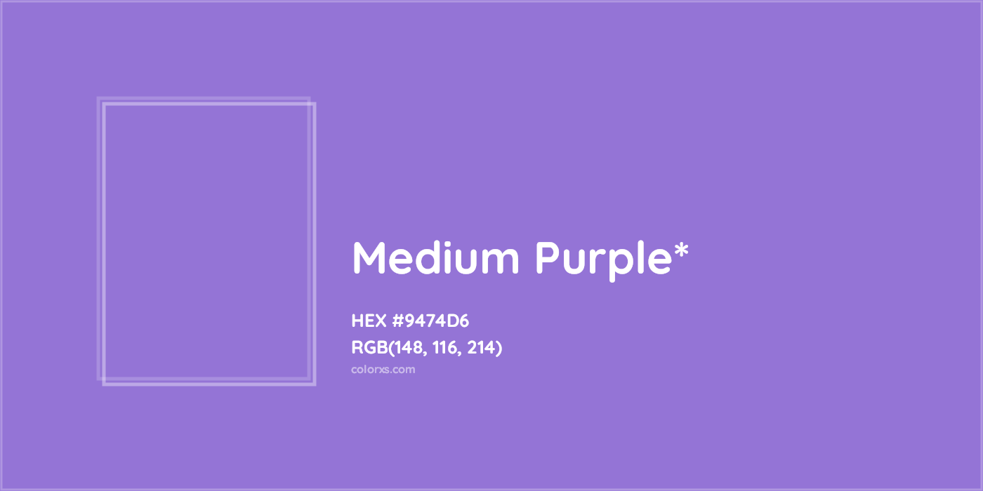 HEX #9474D6 Color Name, Color Code, Palettes, Similar Paints, Images