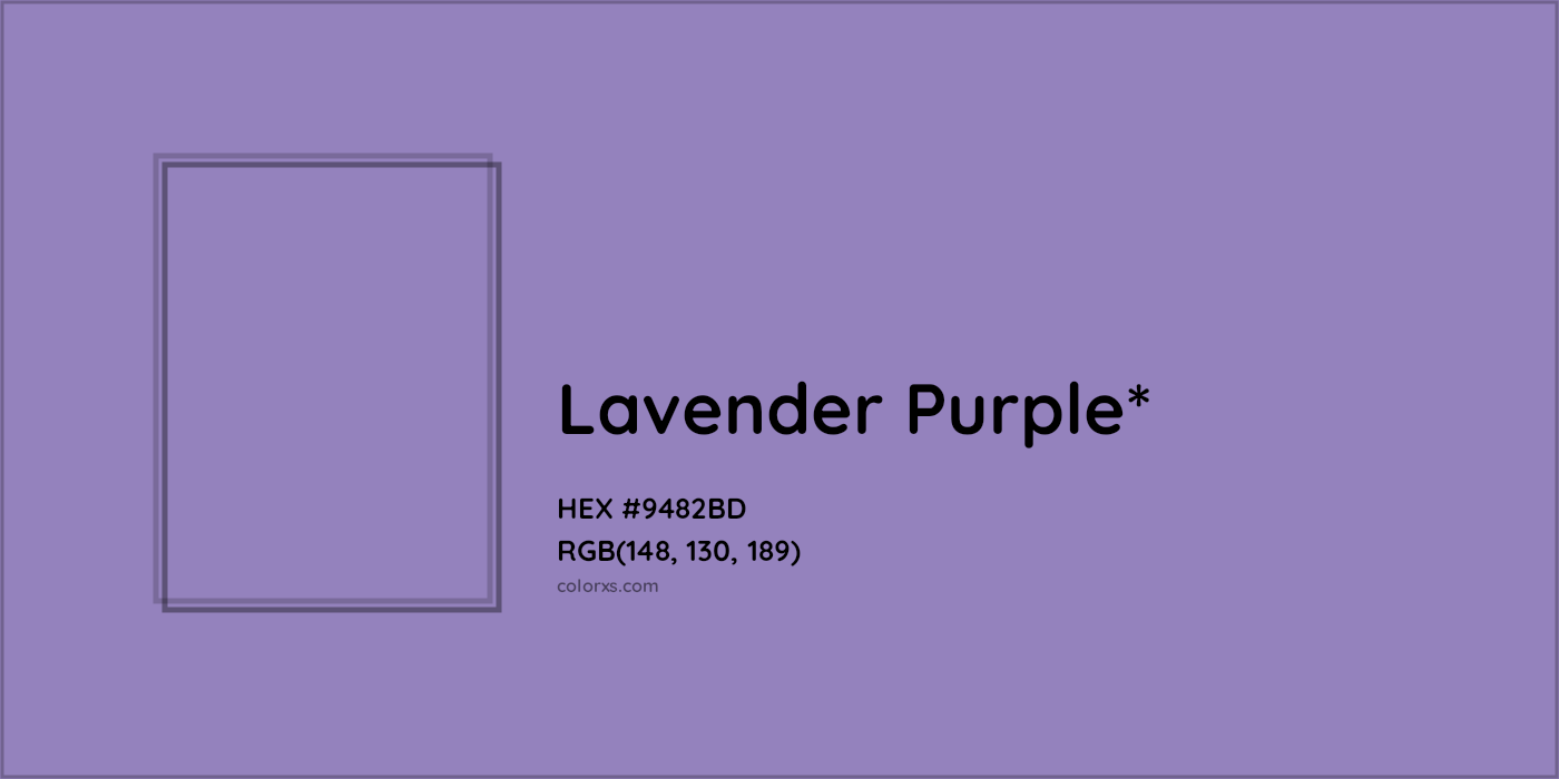 HEX #9482BD Color Name, Color Code, Palettes, Similar Paints, Images