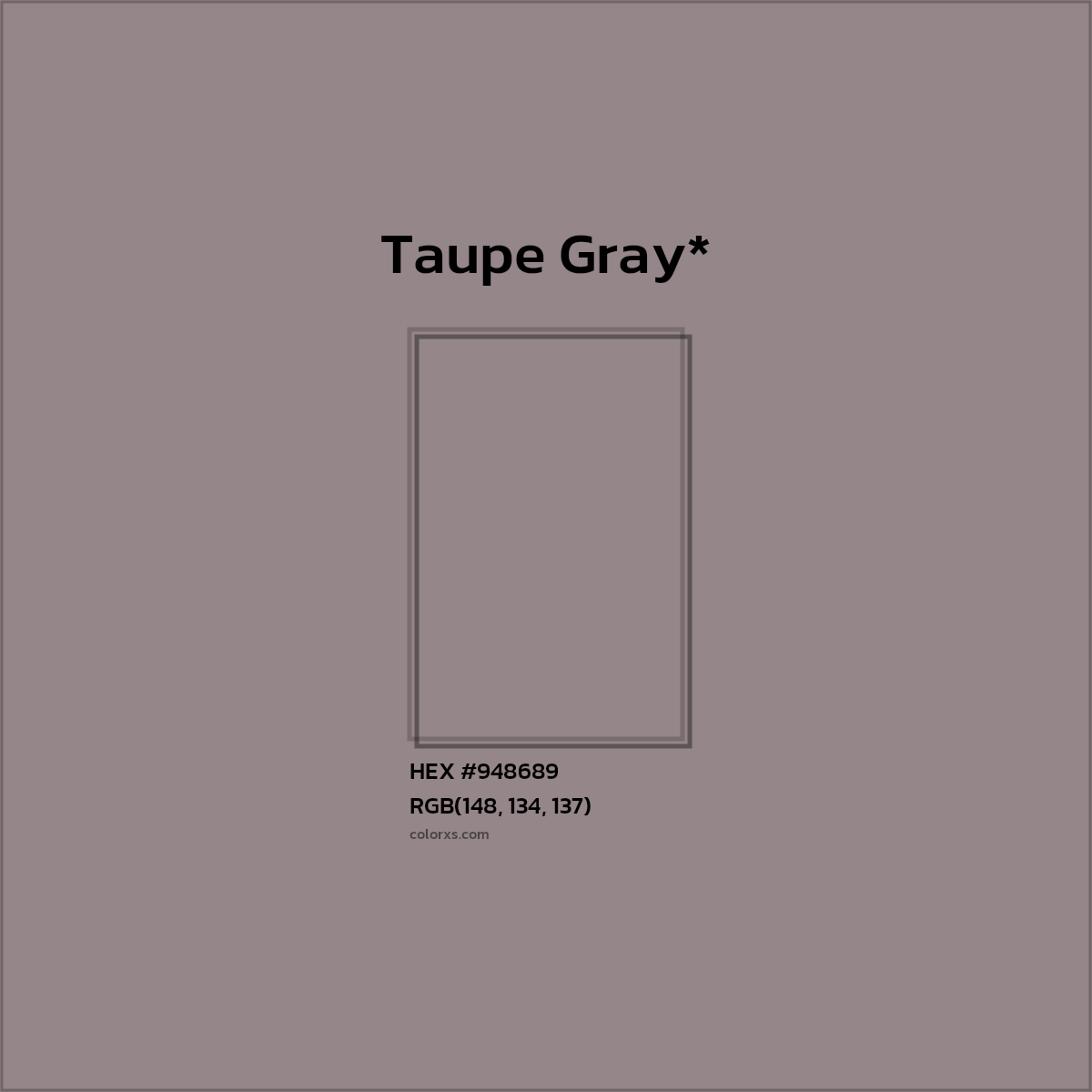 HEX #948689 Color Name, Color Code, Palettes, Similar Paints, Images