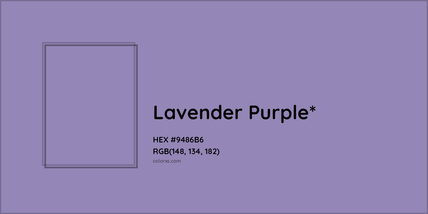 HEX #9486B6 Color Name, Color Code, Palettes, Similar Paints, Images