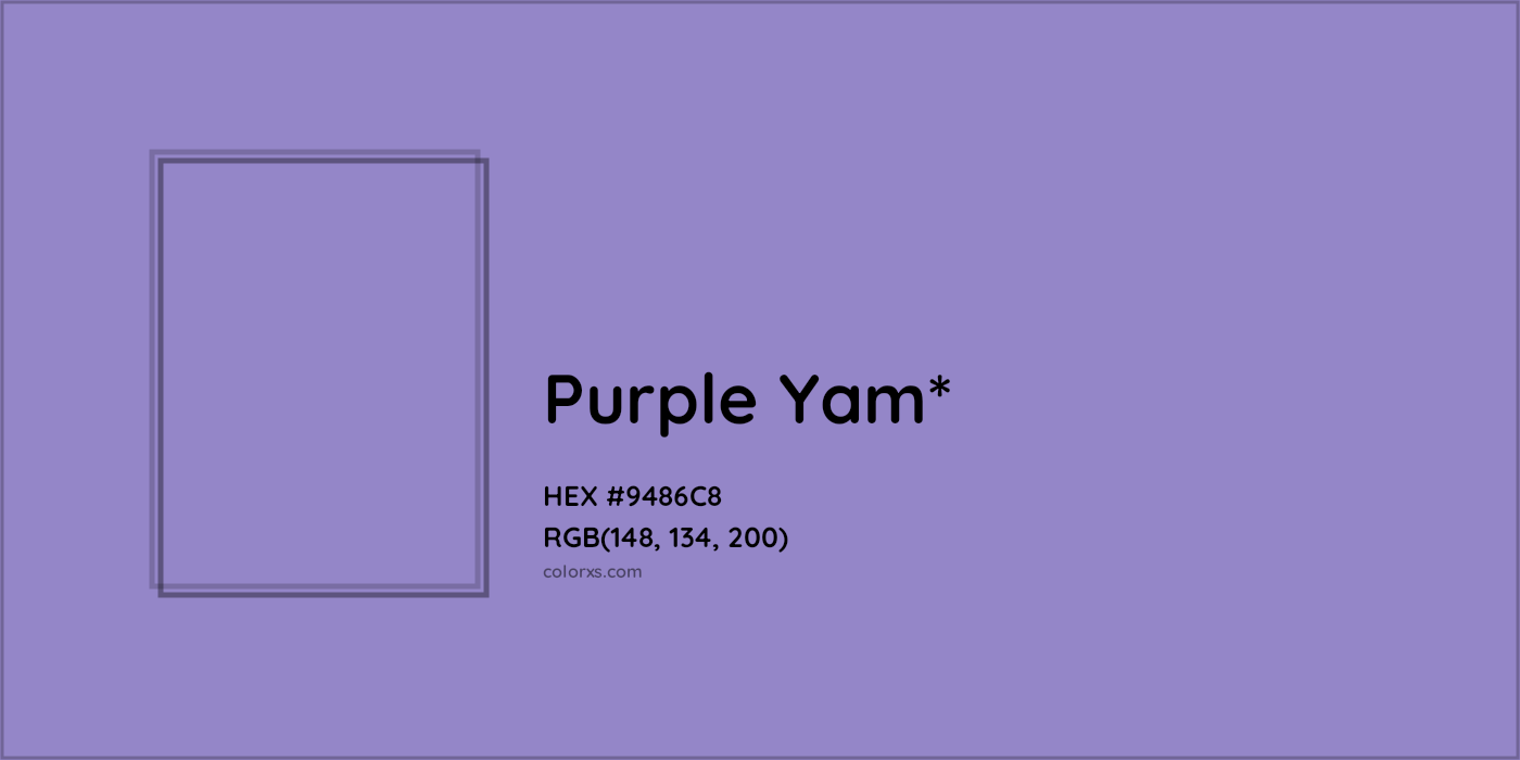 HEX #9486C8 Color Name, Color Code, Palettes, Similar Paints, Images
