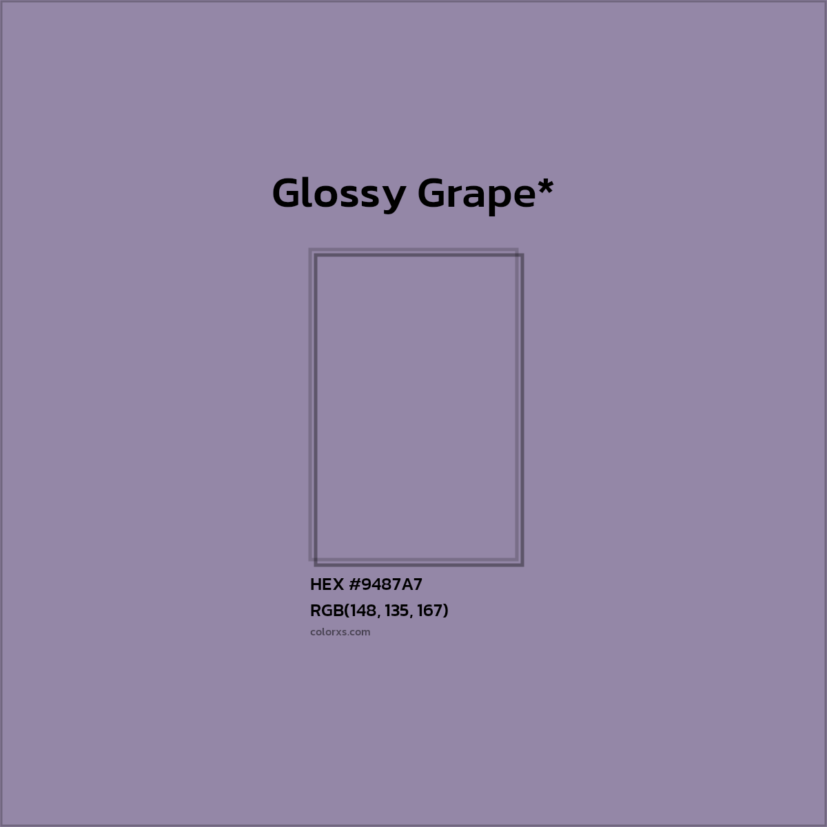 HEX #9487A7 Color Name, Color Code, Palettes, Similar Paints, Images