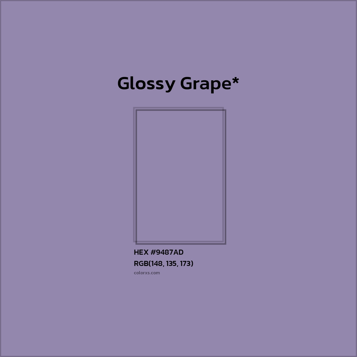 HEX #9487AD Color Name, Color Code, Palettes, Similar Paints, Images