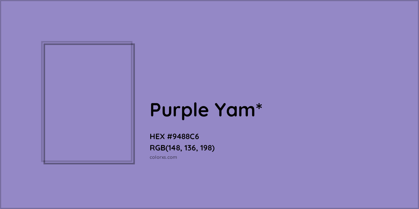 HEX #9488C6 Color Name, Color Code, Palettes, Similar Paints, Images