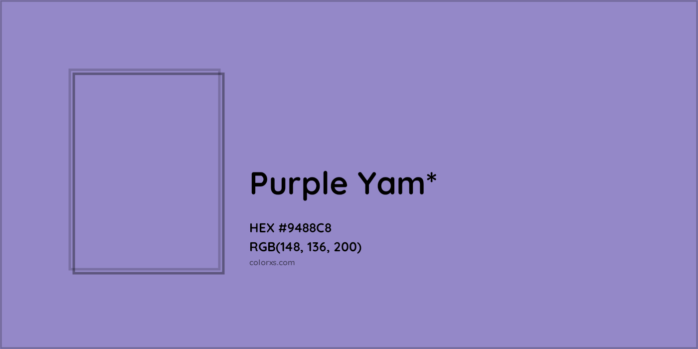 HEX #9488C8 Color Name, Color Code, Palettes, Similar Paints, Images