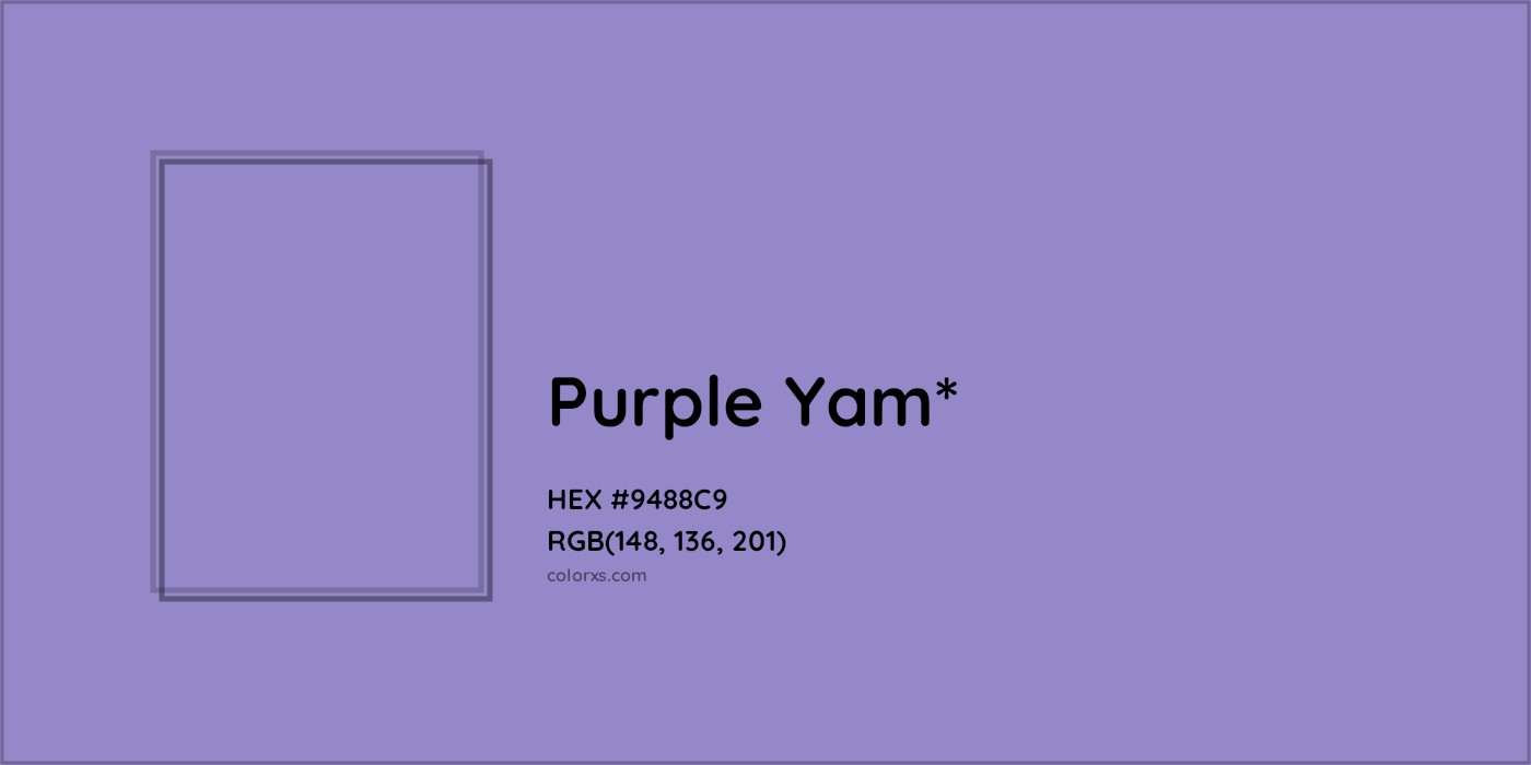 HEX #9488C9 Color Name, Color Code, Palettes, Similar Paints, Images