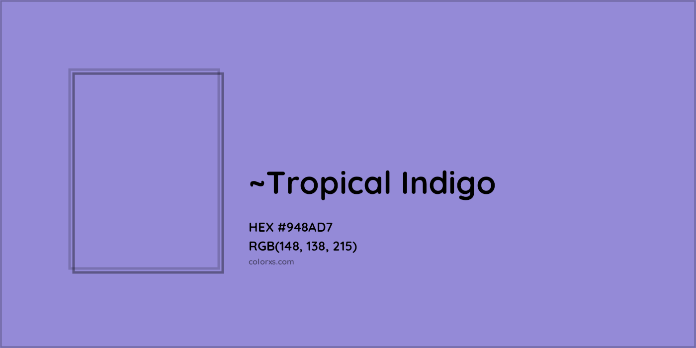 HEX #948AD7 Color Name, Color Code, Palettes, Similar Paints, Images