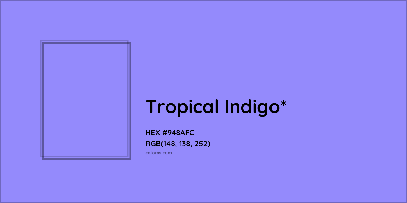 HEX #948AFC Color Name, Color Code, Palettes, Similar Paints, Images