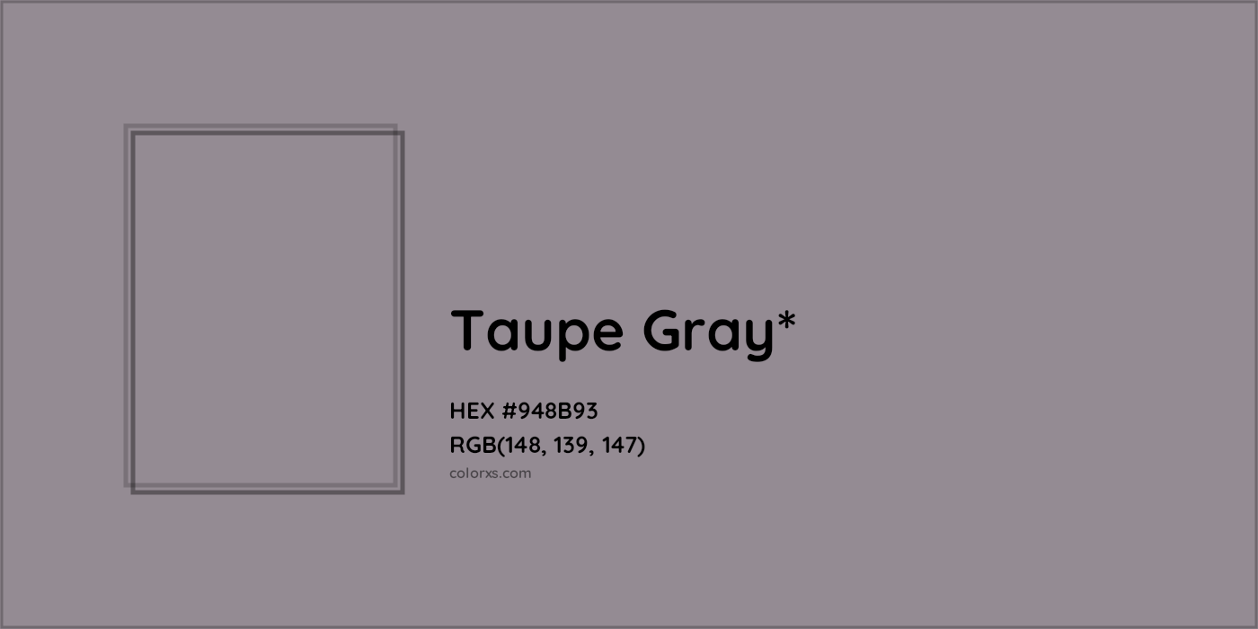 HEX #948B93 Color Name, Color Code, Palettes, Similar Paints, Images