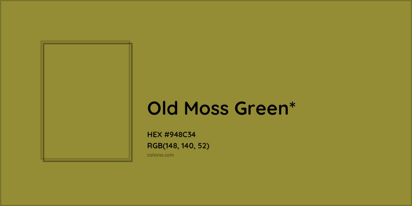 HEX #948C34 Color Name, Color Code, Palettes, Similar Paints, Images