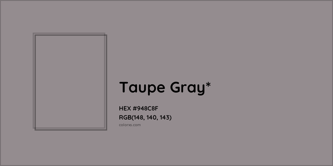HEX #948C8F Color Name, Color Code, Palettes, Similar Paints, Images