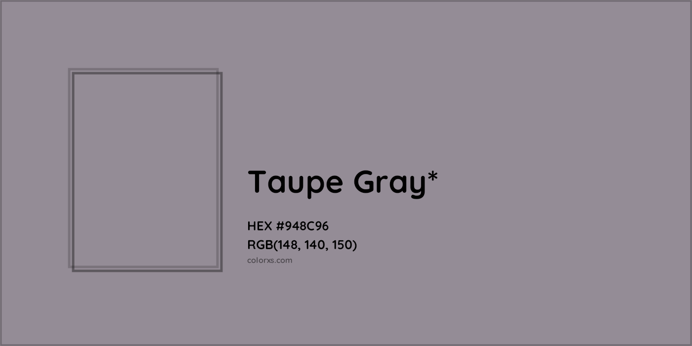 HEX #948C96 Color Name, Color Code, Palettes, Similar Paints, Images