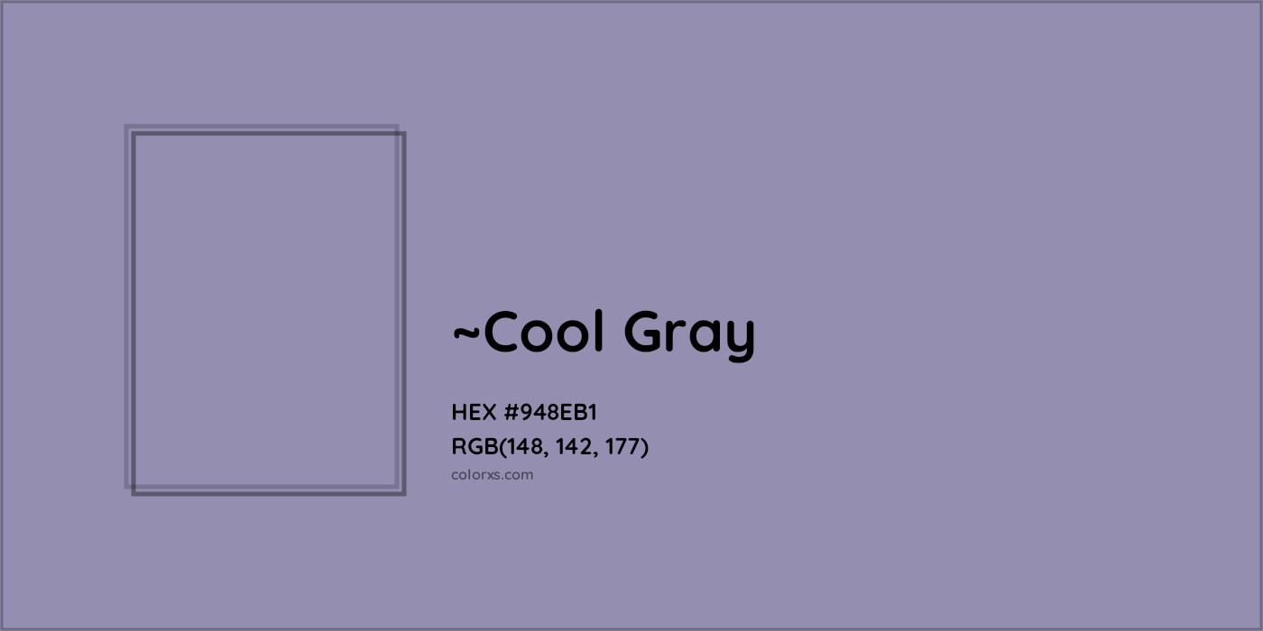 HEX #948EB1 Color Name, Color Code, Palettes, Similar Paints, Images