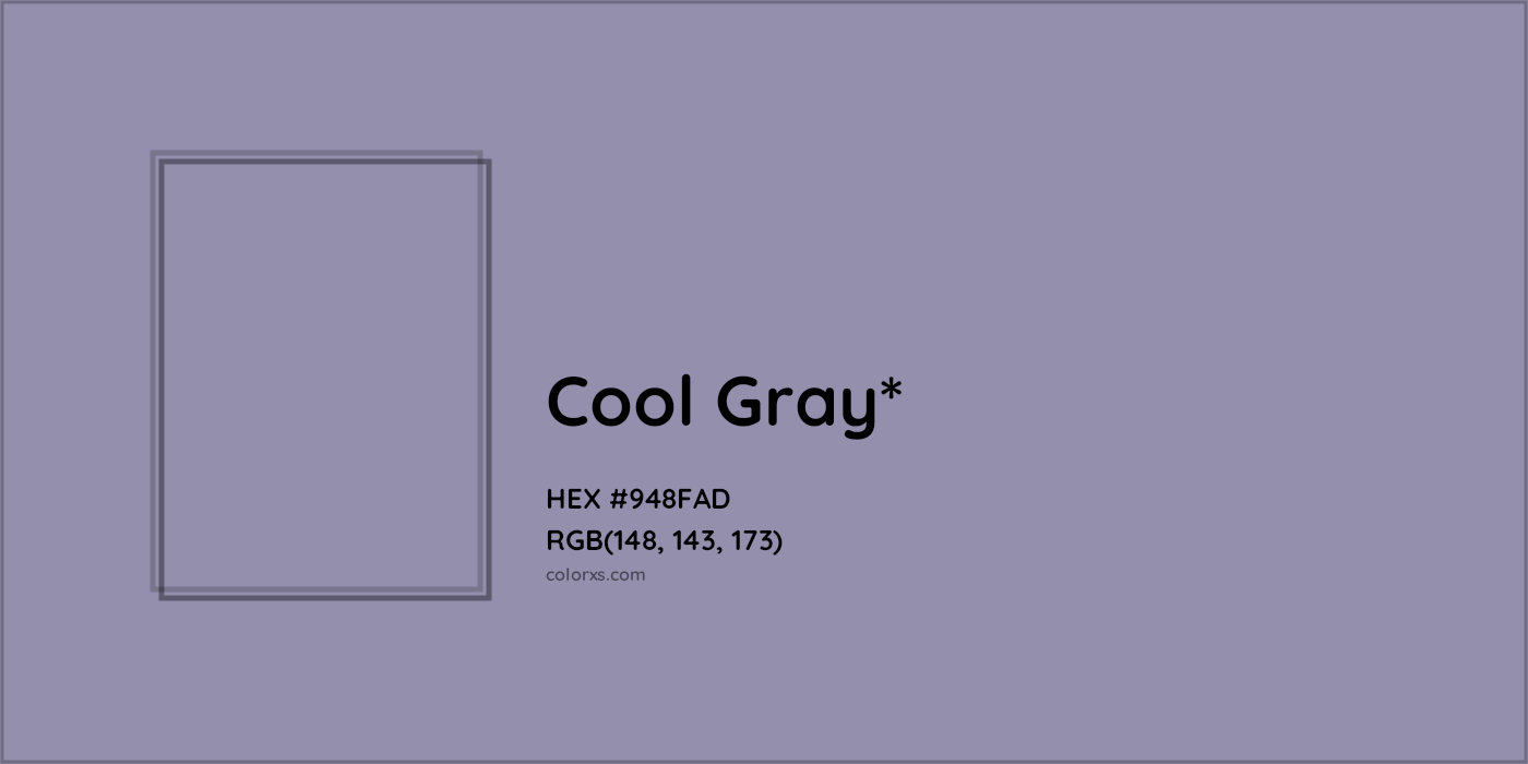 HEX #948FAD Color Name, Color Code, Palettes, Similar Paints, Images