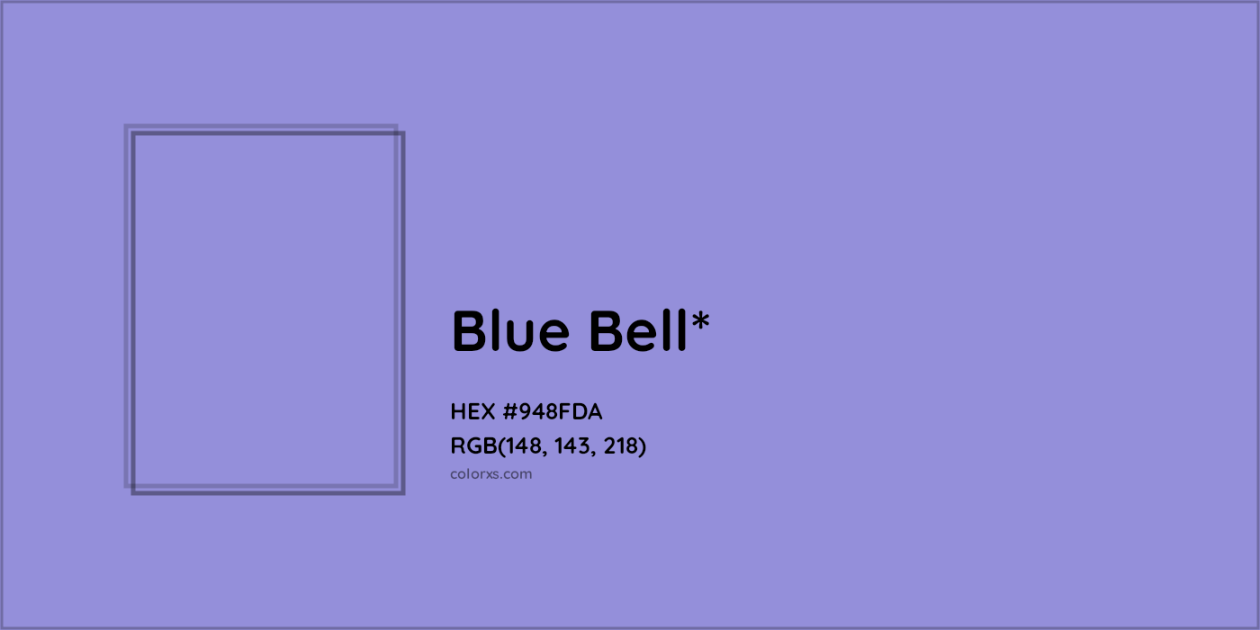 HEX #948FDA Color Name, Color Code, Palettes, Similar Paints, Images