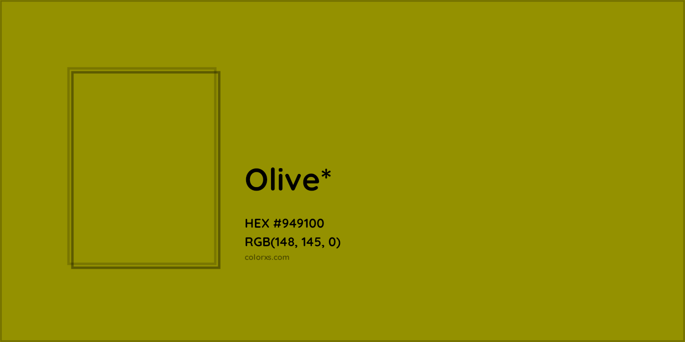 HEX #949100 Color Name, Color Code, Palettes, Similar Paints, Images