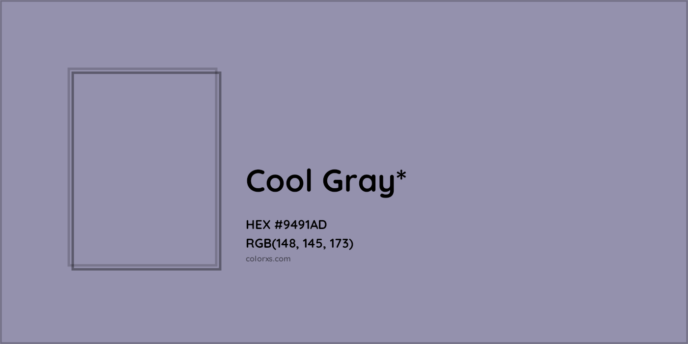 HEX #9491AD Color Name, Color Code, Palettes, Similar Paints, Images