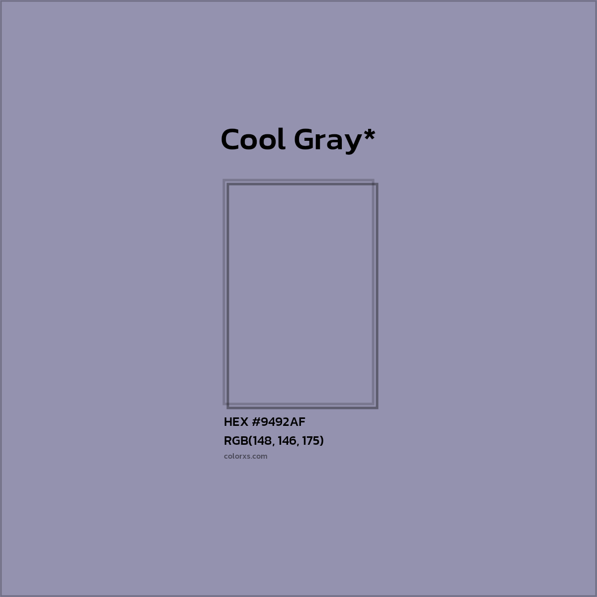 HEX #9492AF Color Name, Color Code, Palettes, Similar Paints, Images