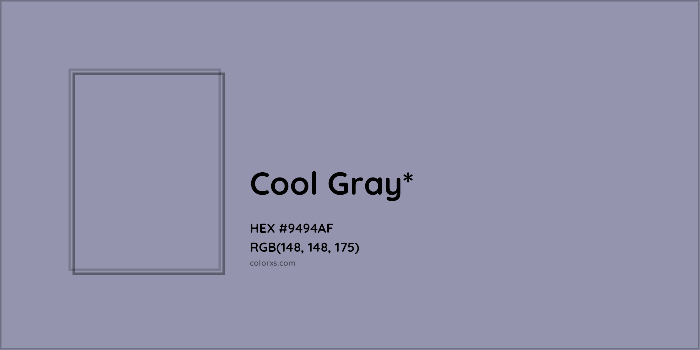 HEX #9494AF Color Name, Color Code, Palettes, Similar Paints, Images
