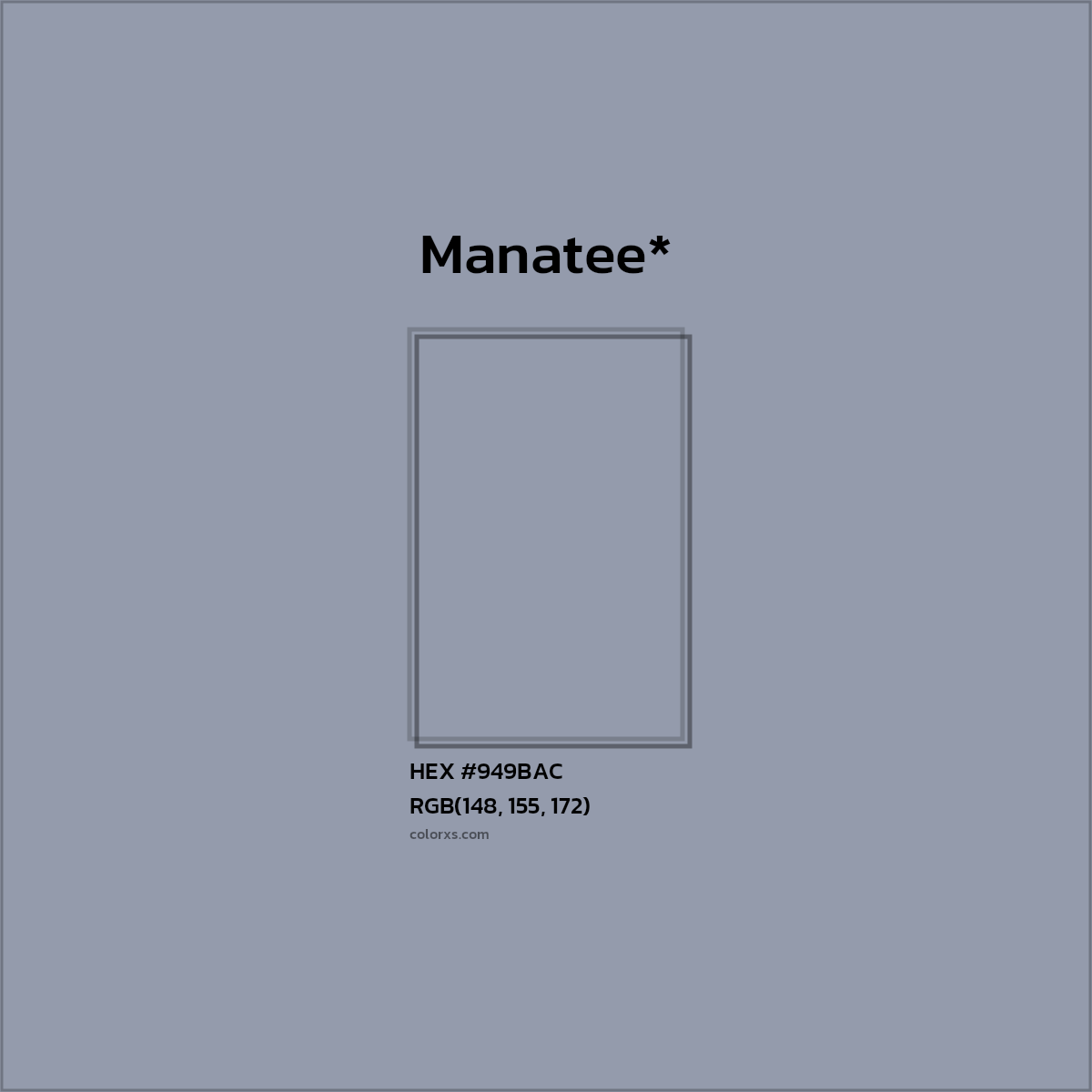 HEX #949BAC Color Name, Color Code, Palettes, Similar Paints, Images