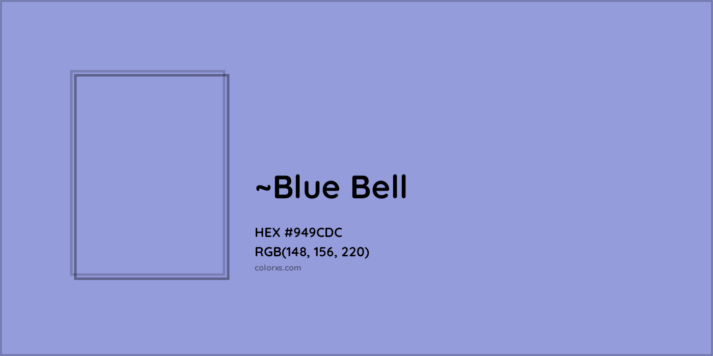 HEX #949CDC Color Name, Color Code, Palettes, Similar Paints, Images
