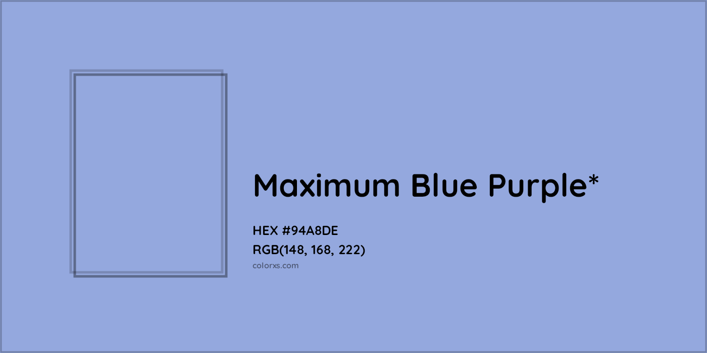 HEX #94A8DE Color Name, Color Code, Palettes, Similar Paints, Images