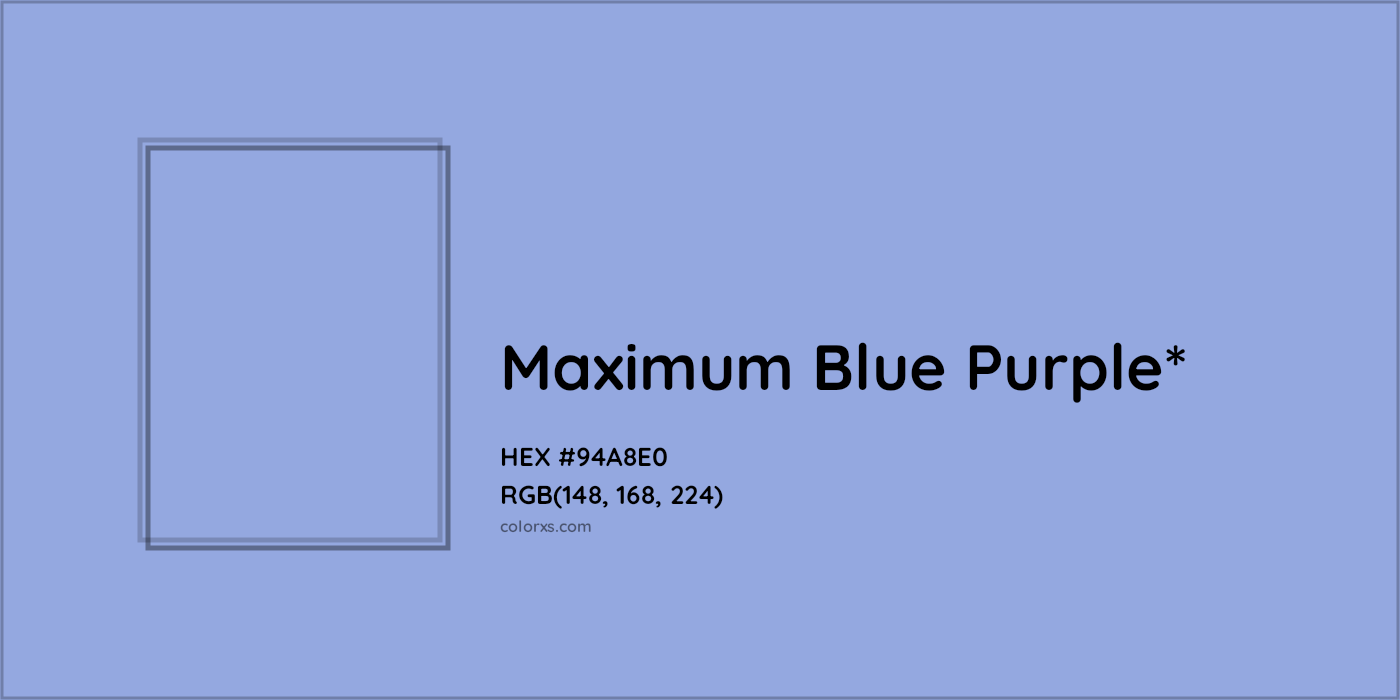 HEX #94A8E0 Color Name, Color Code, Palettes, Similar Paints, Images
