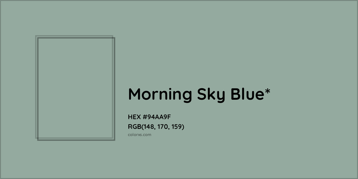 HEX #94AA9F Color Name, Color Code, Palettes, Similar Paints, Images