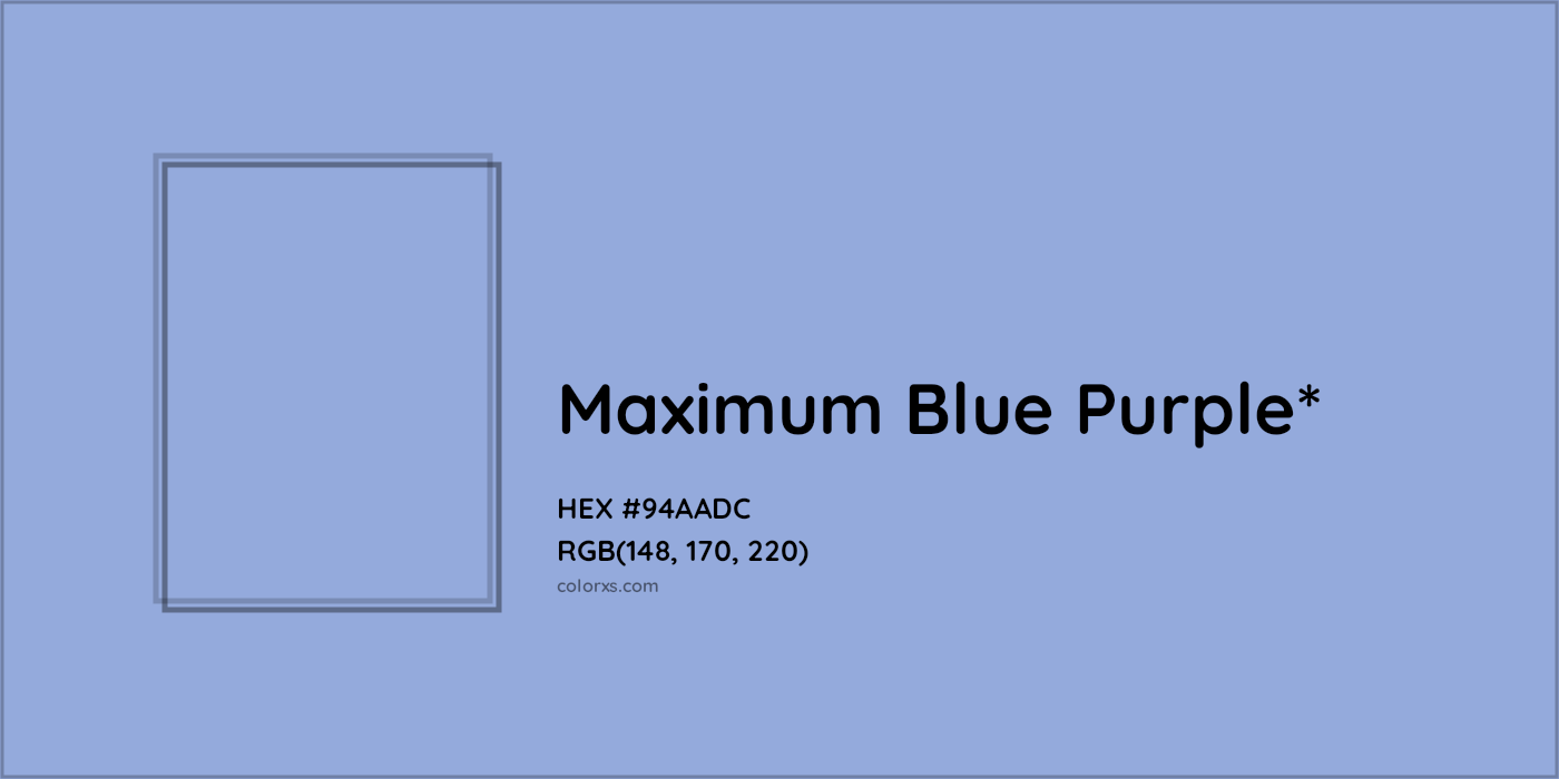 HEX #94AADC Color Name, Color Code, Palettes, Similar Paints, Images