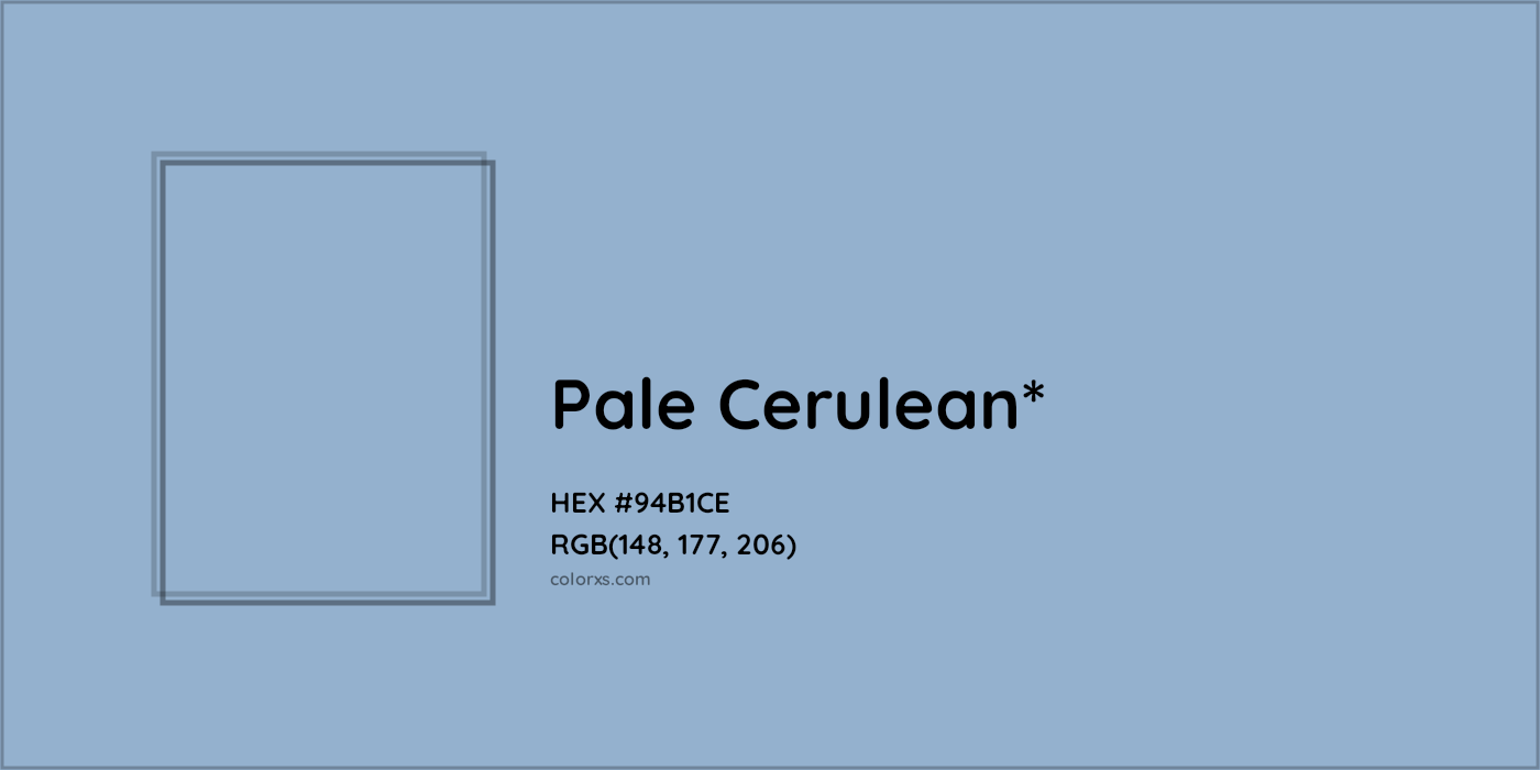 HEX #94B1CE Color Name, Color Code, Palettes, Similar Paints, Images