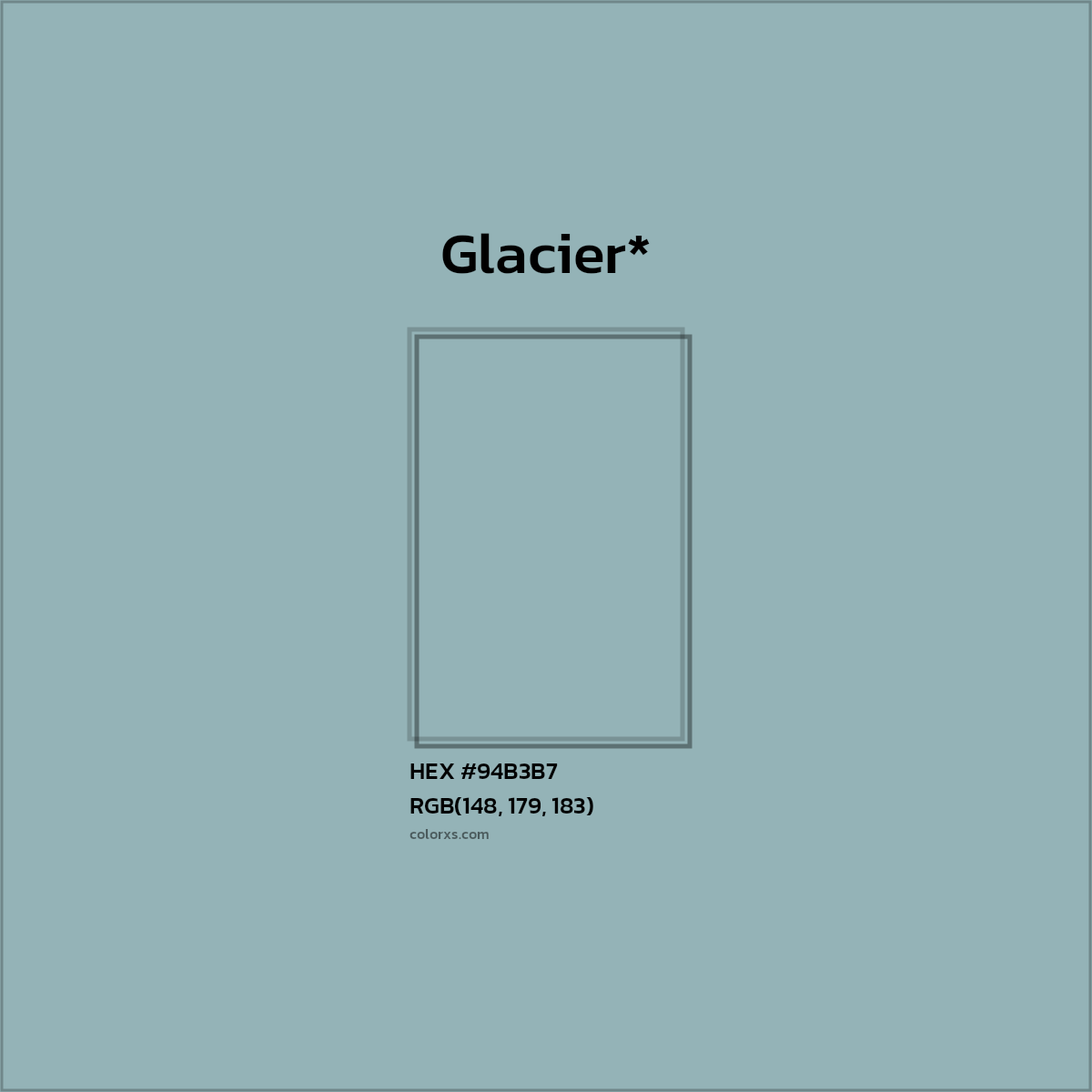 HEX #94B3B7 Color Name, Color Code, Palettes, Similar Paints, Images