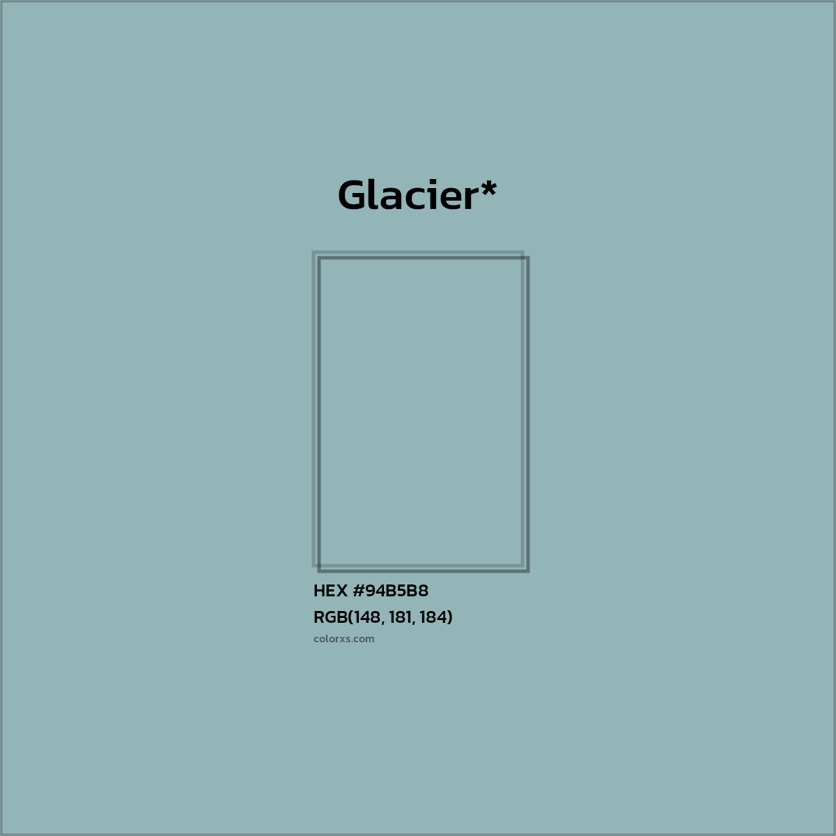 HEX #94B5B8 Color Name, Color Code, Palettes, Similar Paints, Images