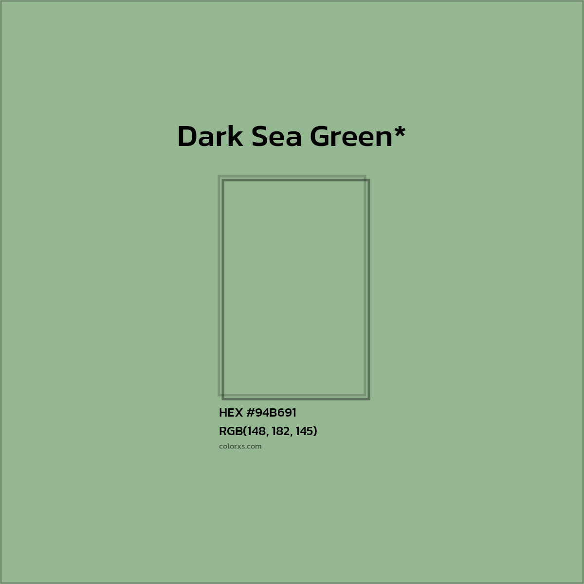 HEX #94B691 Color Name, Color Code, Palettes, Similar Paints, Images