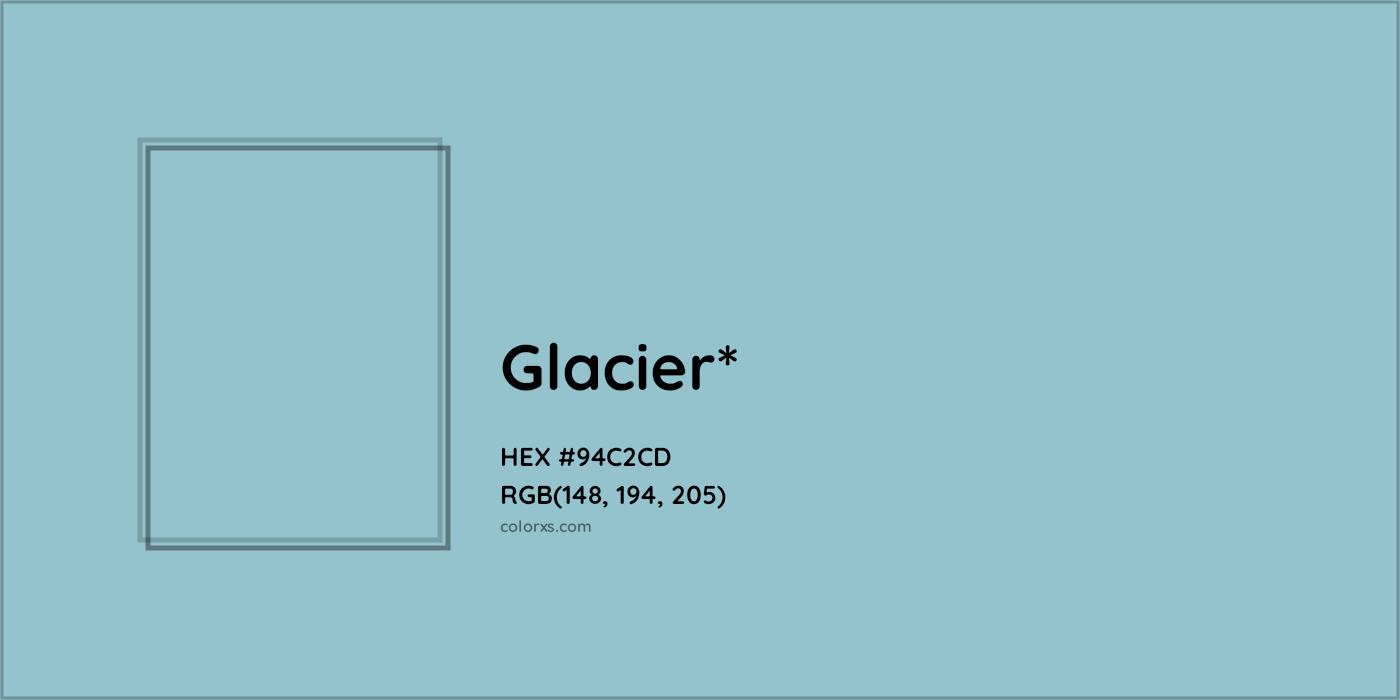 HEX #94C2CD Color Name, Color Code, Palettes, Similar Paints, Images